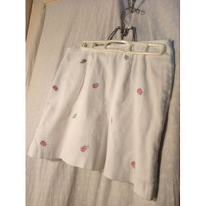 Briggs Turtle Embroidered Skort Women's Size 10 Petite